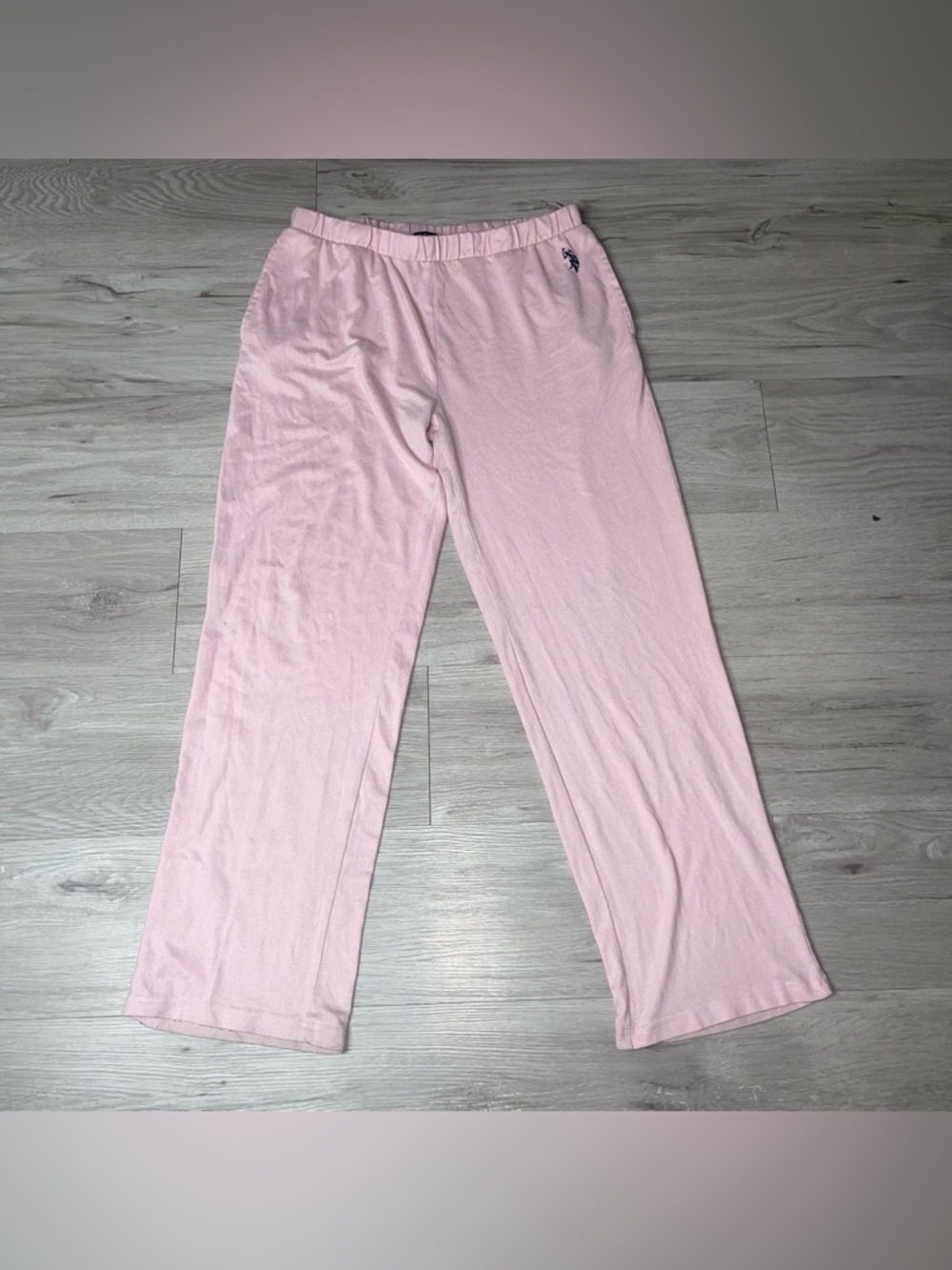 US POLO ASSN Sweatpants Pajama Pants L Loungewear Designer Luxury Barbiecore